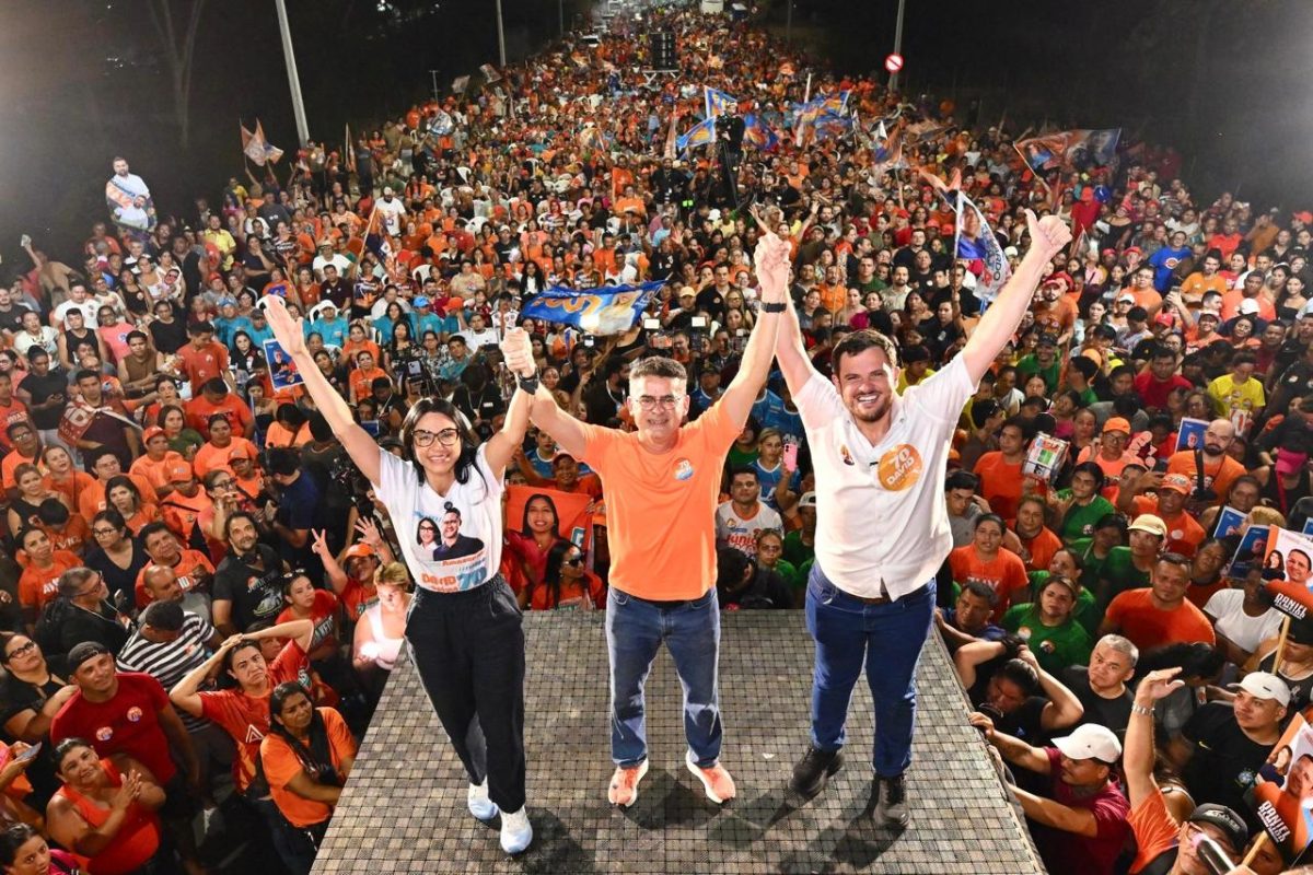 David reúne multidão em último comício do  1º turno, destaca ação conjunta e apresenta prioridades para o Amazonas