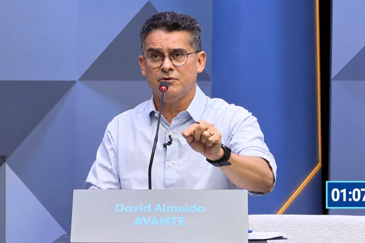 No debate da Rede Amazônica, David defende levar ao interior modelo de serviços adotado em Manaus