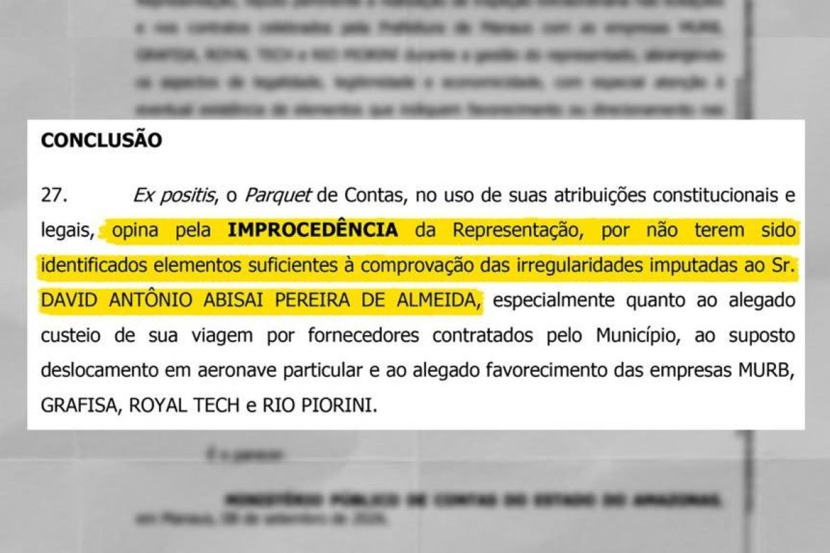 Ministério Público de Contas conclui que viagem de David ao Caribe não tem irregularidades