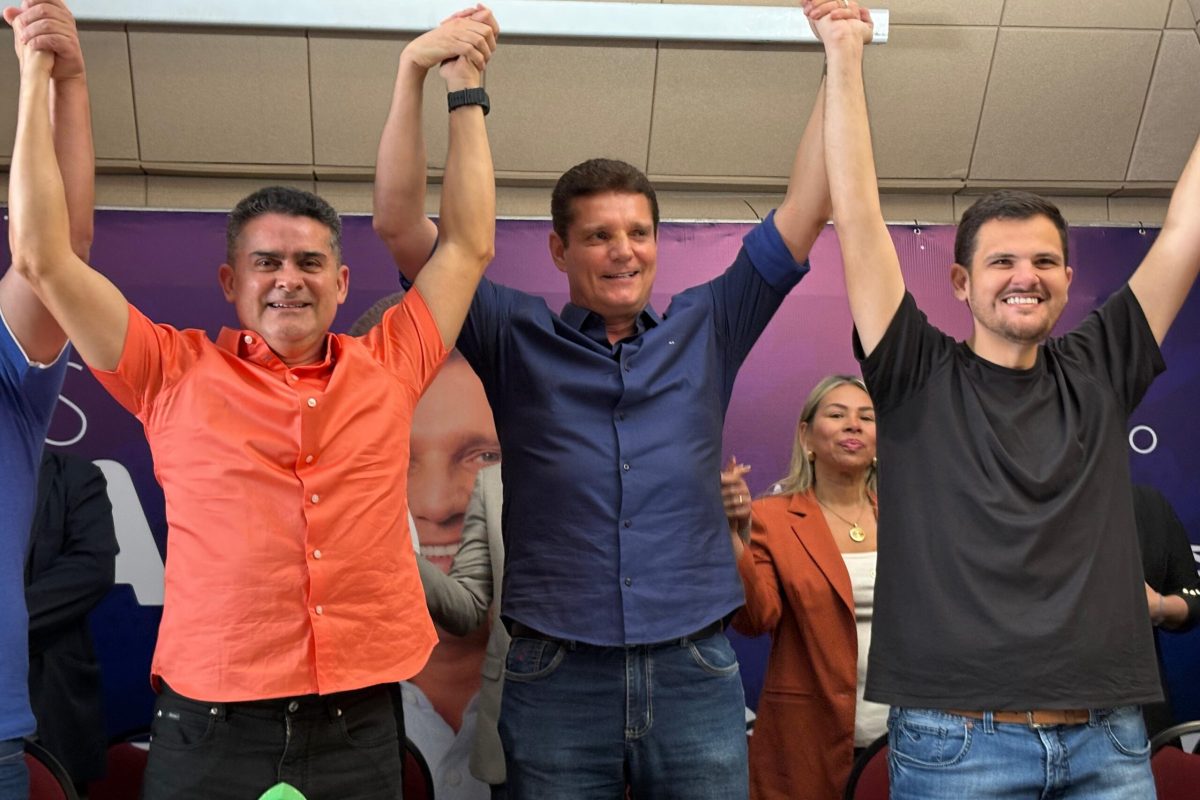 Marcos Rotta durante anúncio de pré-candidatura ao Senado em evento realizado em Manaus